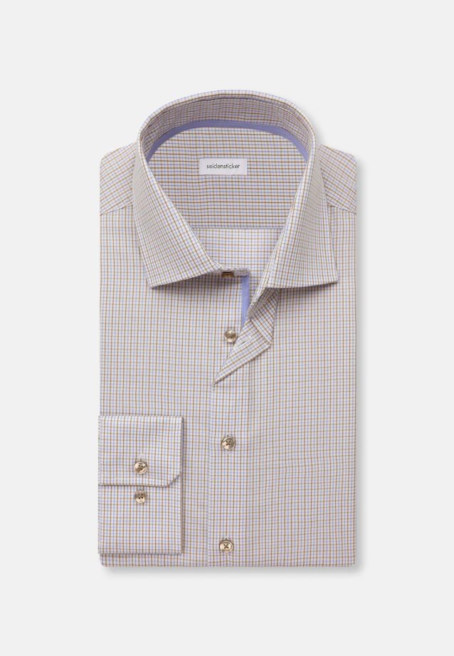 Shaped Chemise d'affaires carreaux in Marron |  Seidensticker Onlineshop