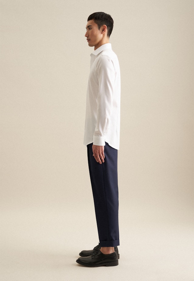 Non-iron Twill Business Shirt in X-Slim with Kent-Collar in White |  Seidensticker Onlineshop