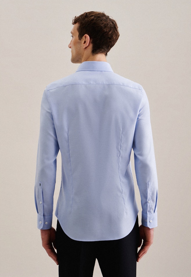 Non-iron Twill Business Shirt in X-Slim with Kent-Collar in Light Blue | Seidensticker online shop