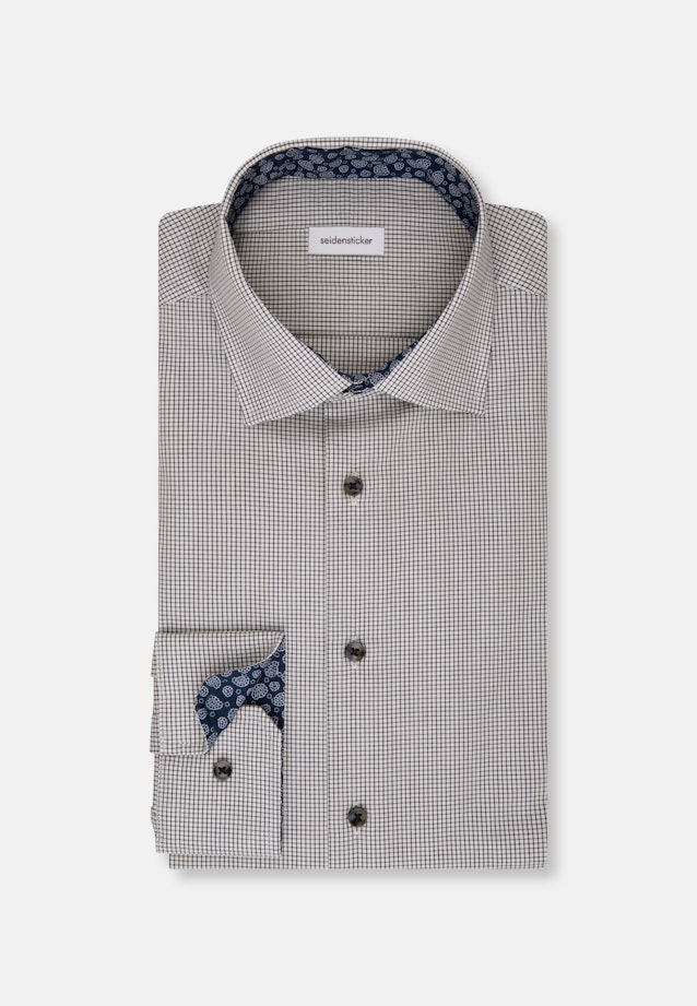 X-Slim Chemise d'affaires carreaux in Bleu Moyen |  Seidensticker Onlineshop