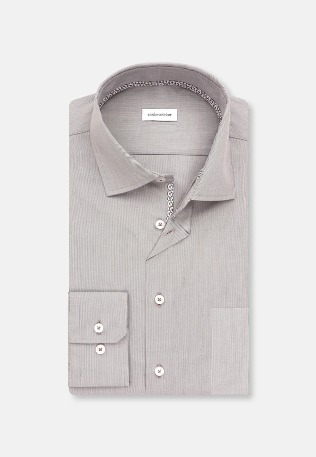Regular Business Hemd Uni in Grau |  Seidensticker Onlineshop
