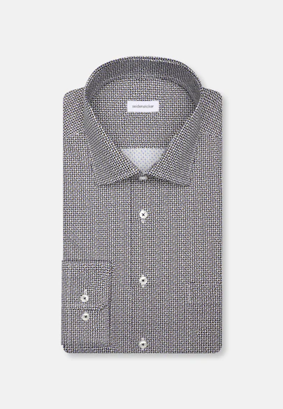 Regular Business shirt Print in Green |  Seidensticker Onlineshop