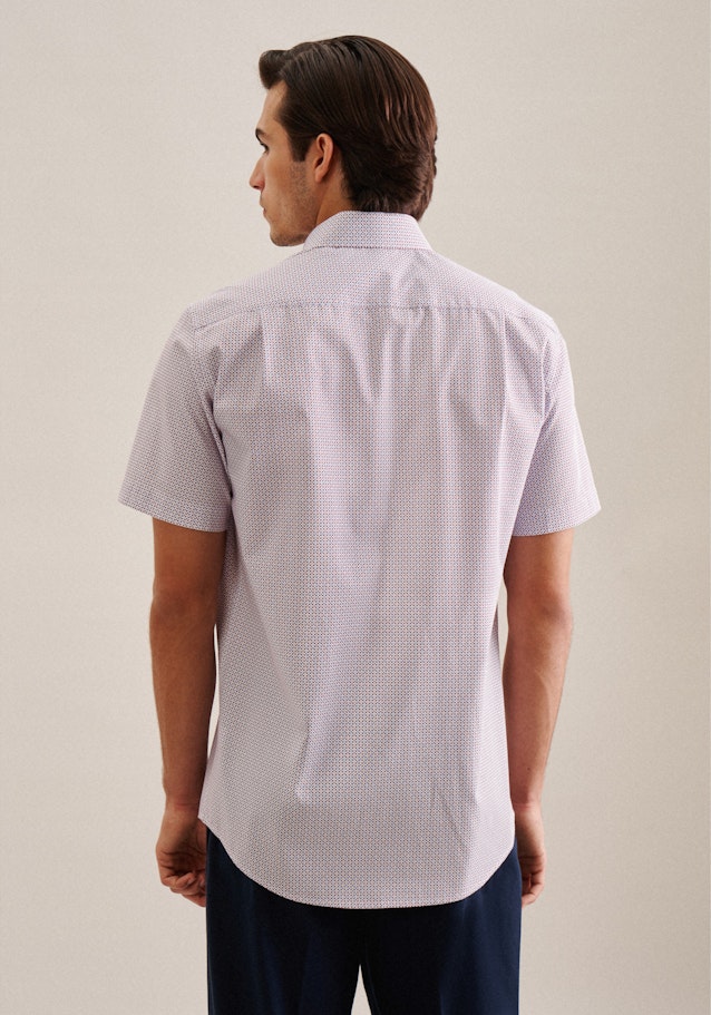 Poplin Short sleeve Business Shirt in Regular with Kent-Collar in Red |  Seidensticker Onlineshop