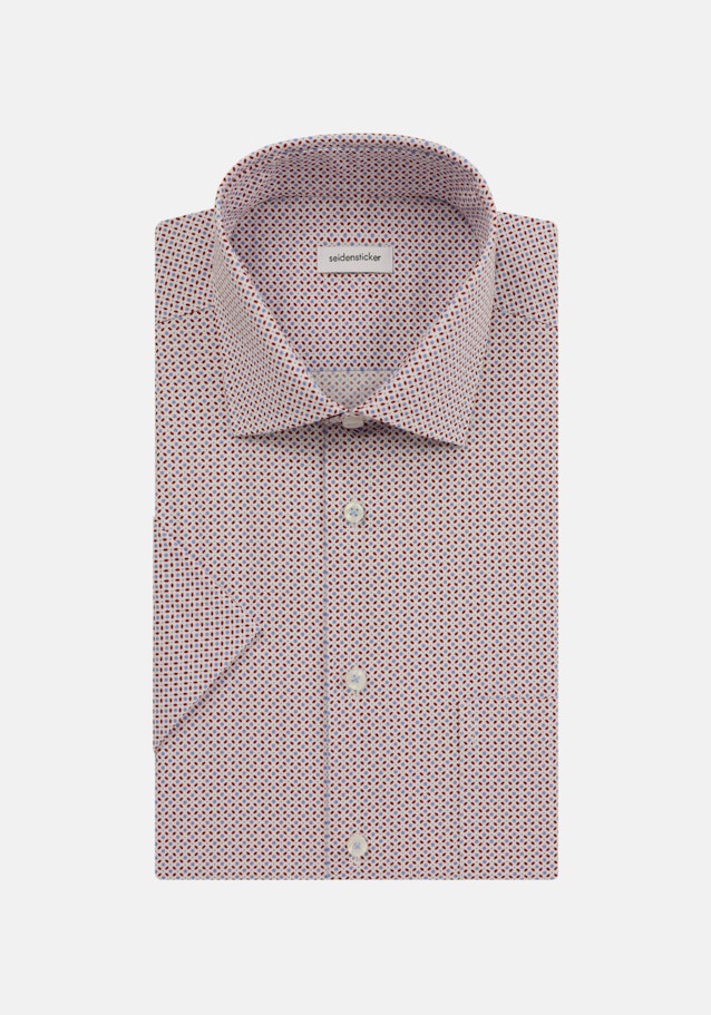 Poplin Short sleeve Business Shirt in Regular with Kent-Collar in Red |  Seidensticker Onlineshop