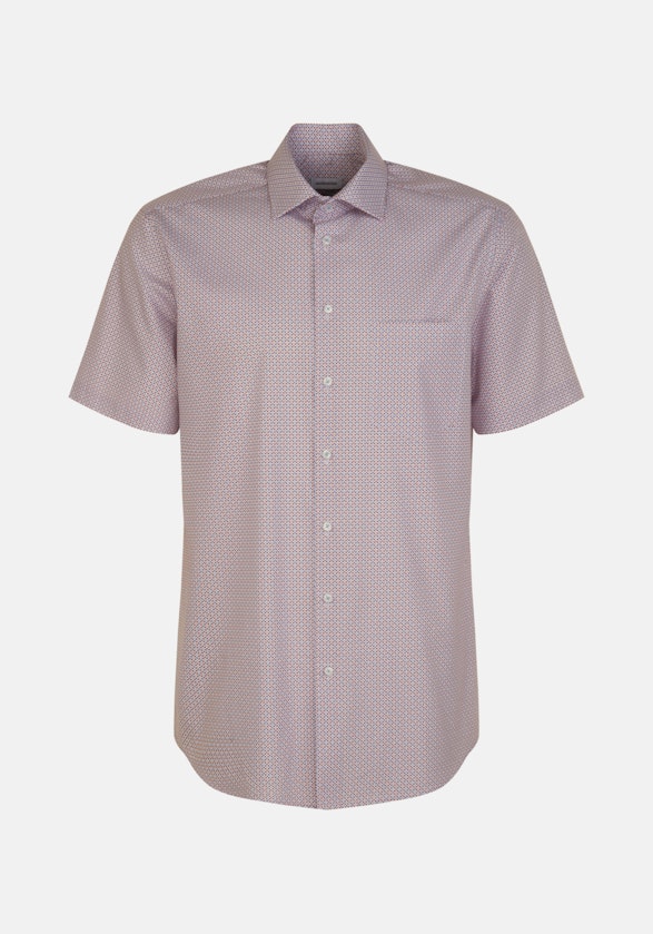 Poplin Short sleeve Business Shirt in Regular with Kent-Collar in Red |  Seidensticker Onlineshop