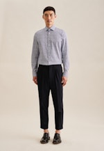 Business Shirt in Slim with Kent-Collar in Dark Blue |  Seidensticker Onlineshop