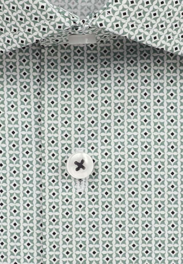 Popeline Kurzarm Business Hemd in Regular mit Kentkragen in Grün |  Seidensticker Onlineshop