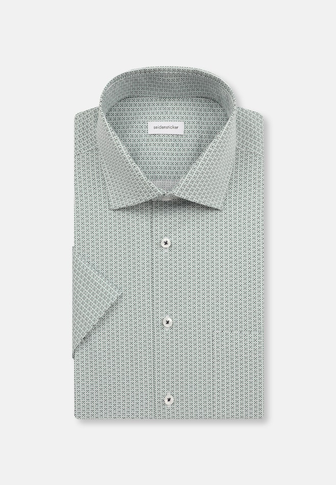 Regular Business Hemd Druck in Grün | Seidensticker Onlineshop