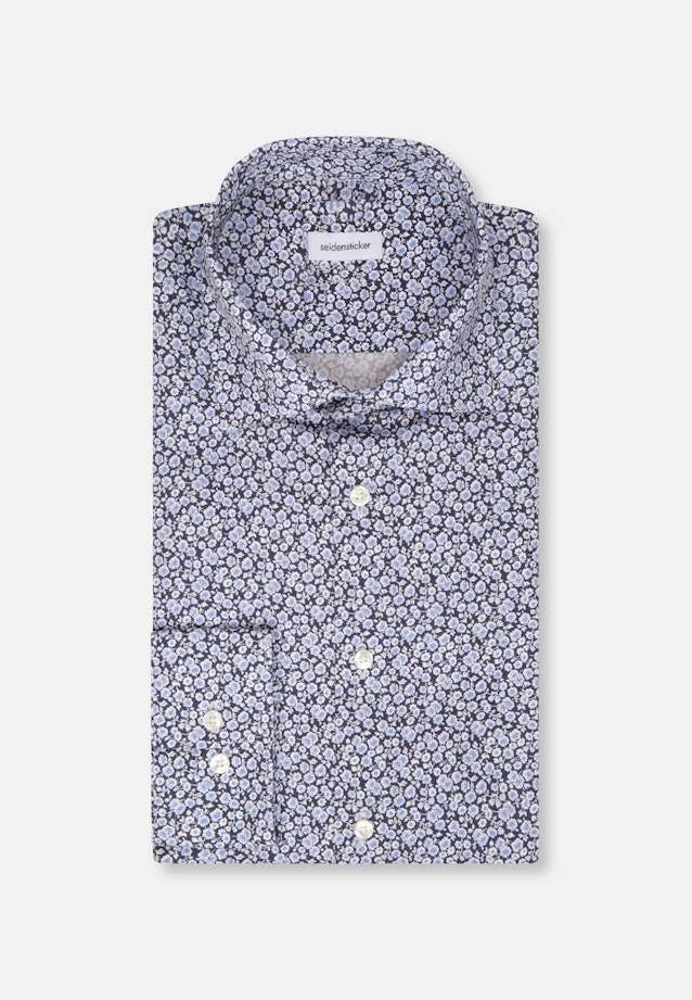 Shaped Business Hemd Floral in Dunkelblau |  Seidensticker Onlineshop
