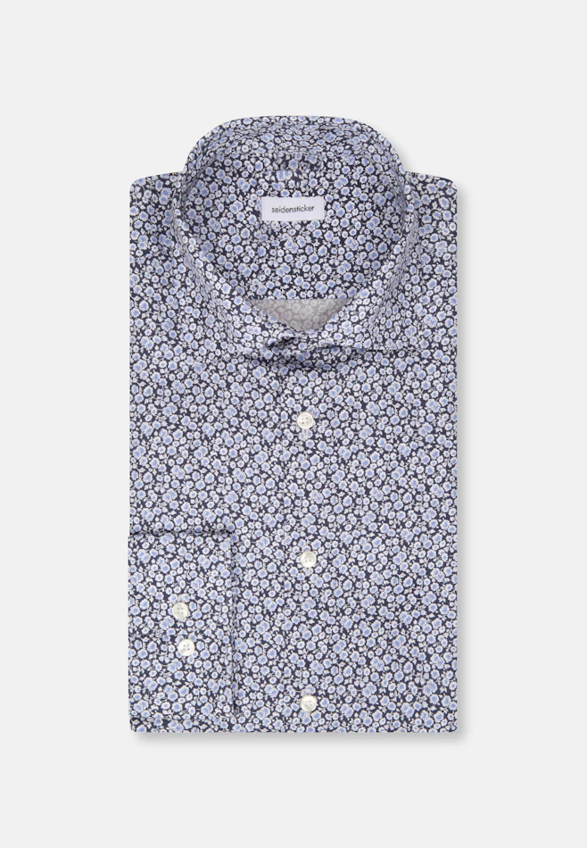 Shaped Business Hemd Floral in Dunkelblau | Seidensticker Onlineshop