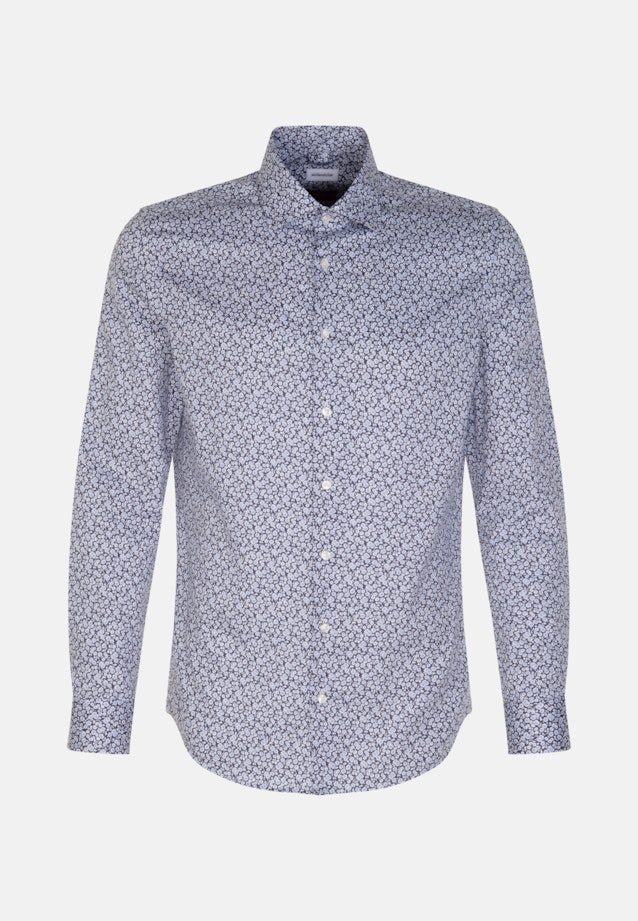 Shaped Business Hemd Floral in Dunkelblau |  Seidensticker Onlineshop