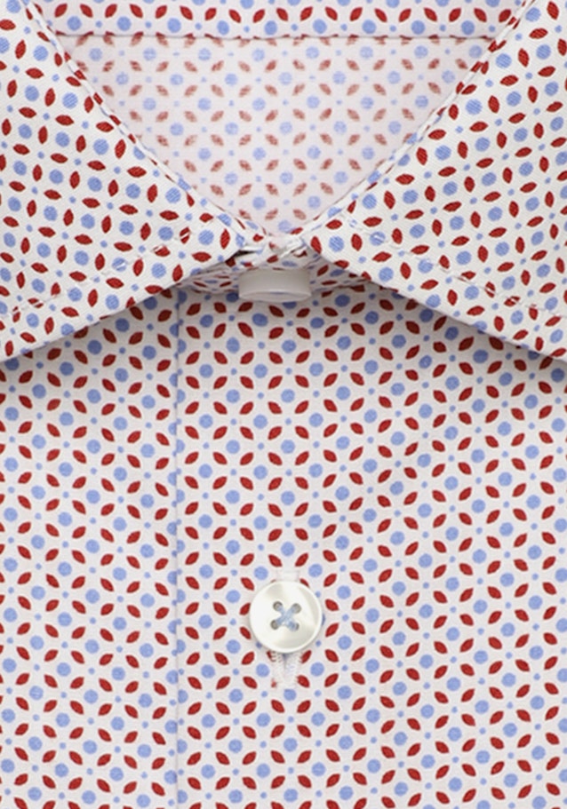 Popeline Kurzarm Business Hemd in Shaped mit Kentkragen in Rot |  Seidensticker Onlineshop
