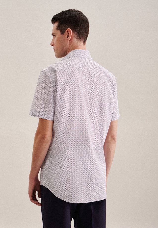 Poplin Short sleeve Business Shirt in Shaped with Kent-Collar in Red | Seidensticker Onlineshop