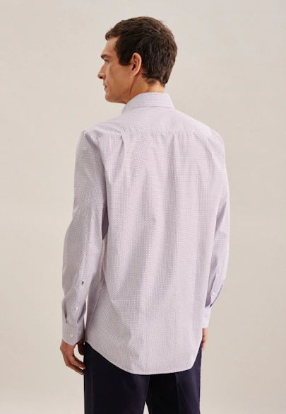 Comfort Business Hemd Druck in Rot |  Seidensticker Onlineshop