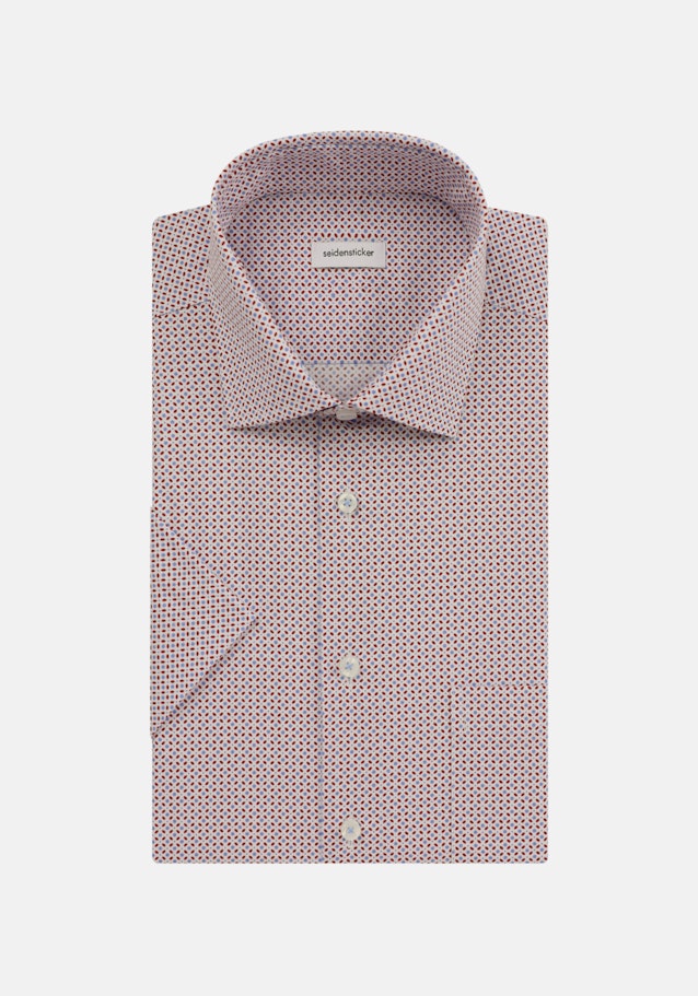 Poplin Short sleeve Business Shirt in Comfort with Kent-Collar in Red |  Seidensticker Onlineshop