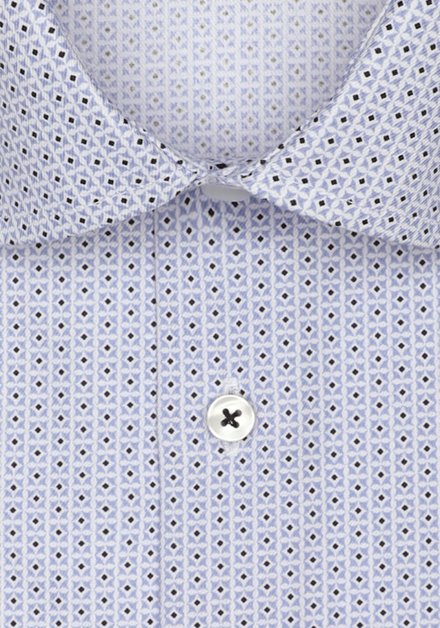 Twill Kurzarm Business Hemd in Shaped mit Kentkragen in Hellblau |  Seidensticker Onlineshop