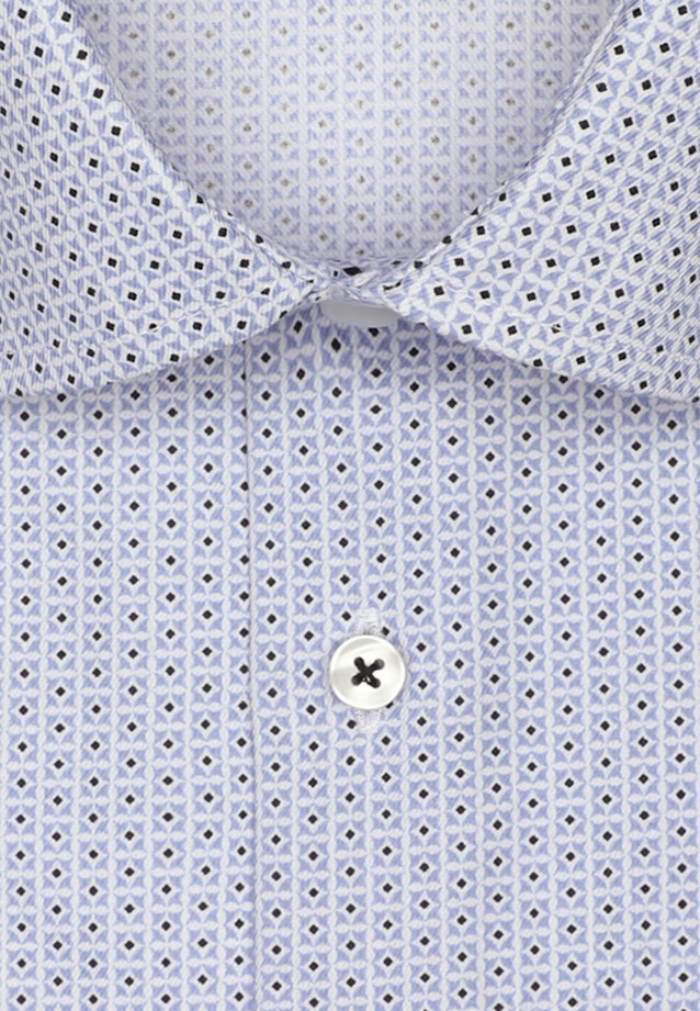 Twill Kurzarm Business Hemd in Shaped mit Kentkragen in Hellblau |  Seidensticker Onlineshop
