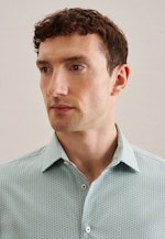 Shaped Business Hemd Druck in Grün |  Seidensticker Onlineshop