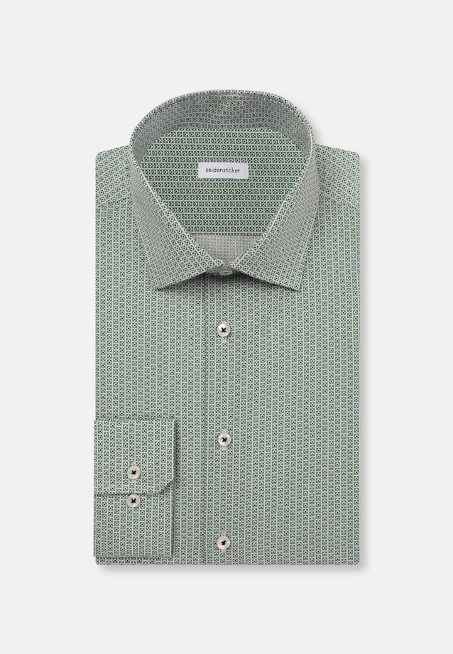 Shaped Business Hemd Druck in Grün |  Seidensticker Onlineshop