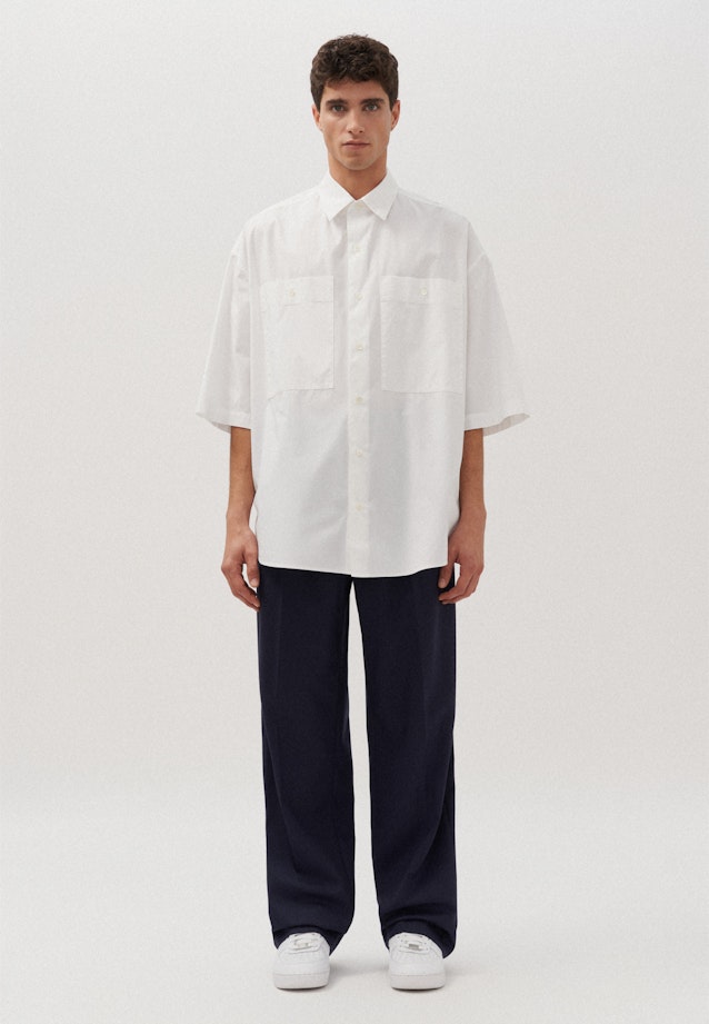 Oversized Chemise Uni in Blanc |  Seidensticker Onlineshop
