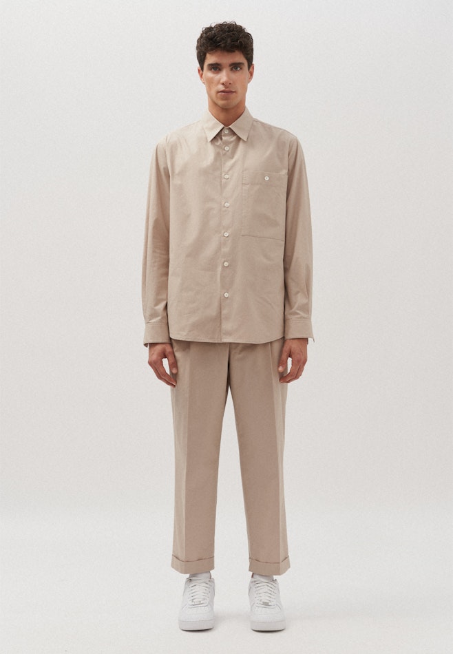 Regular Hemd Uni in Braun | Seidensticker Onlineshop