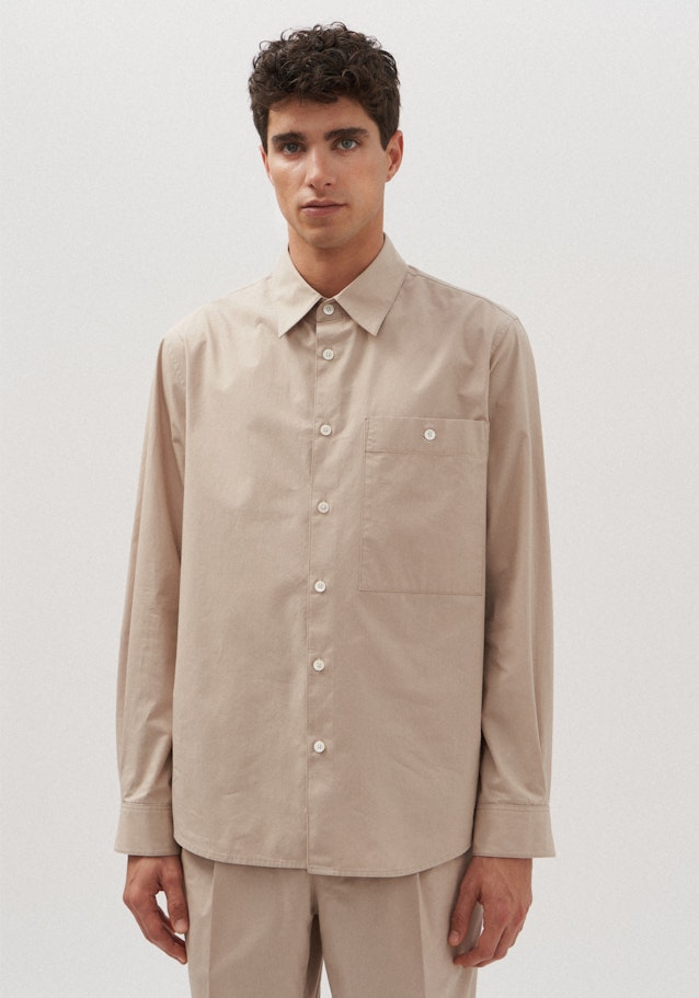 Regular Hemd Uni in Braun | Seidensticker Onlineshop