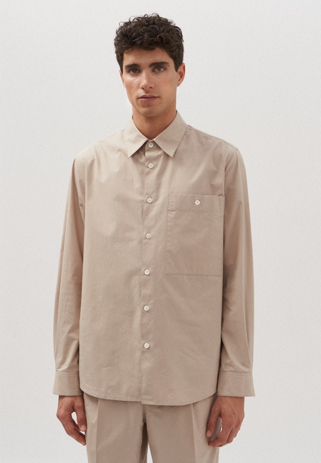 Shirt Regular in Bruin |  Seidensticker Onlineshop