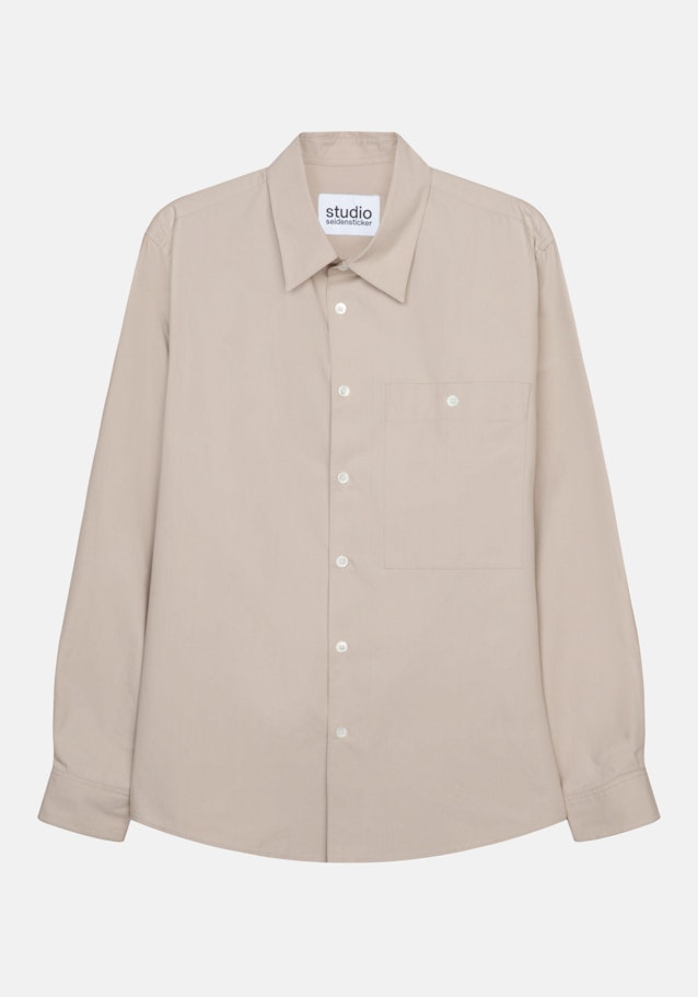 Regular Hemd Uni in Braun | Seidensticker Onlineshop