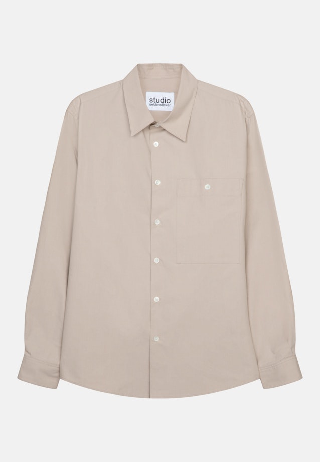 Shirt Regular in Bruin |  Seidensticker Onlineshop
