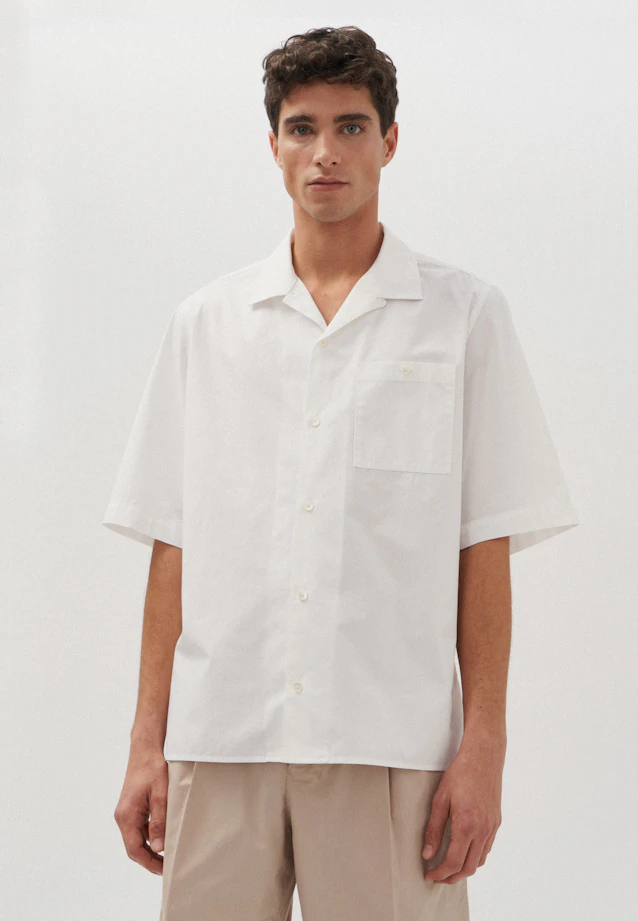 Regular Resort shirt Uni in White |  Seidensticker Onlineshop