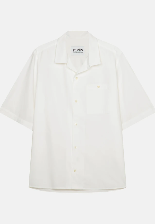 Regular Resort shirt Uni in White |  Seidensticker Onlineshop