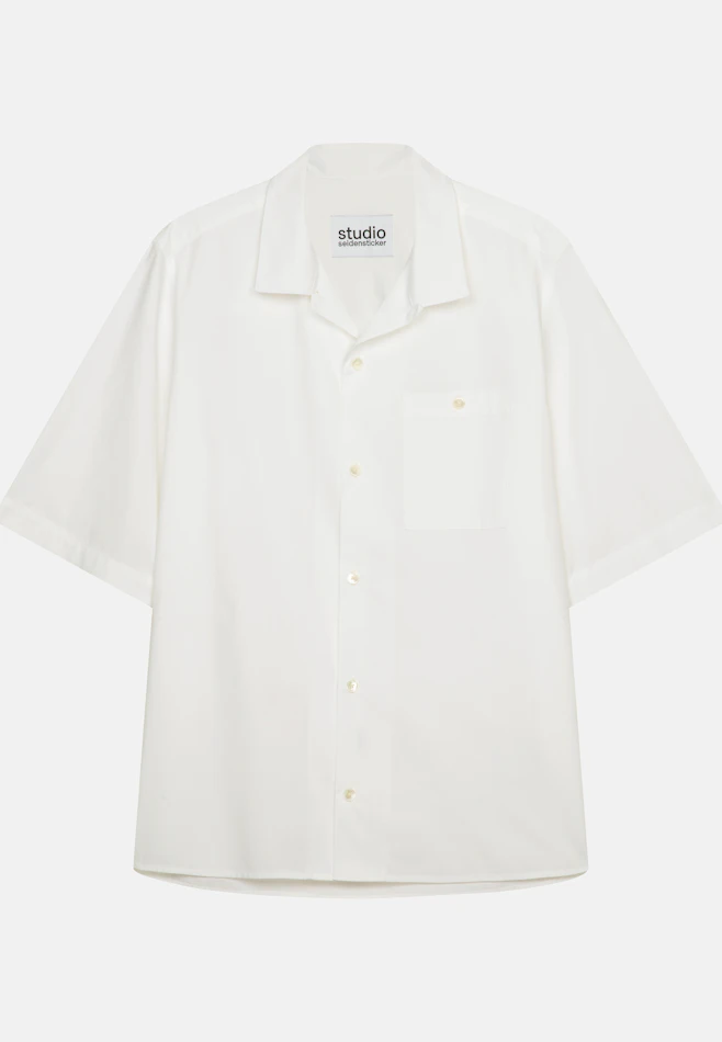 Regular Resort shirt Uni in White | Seidensticker online shop