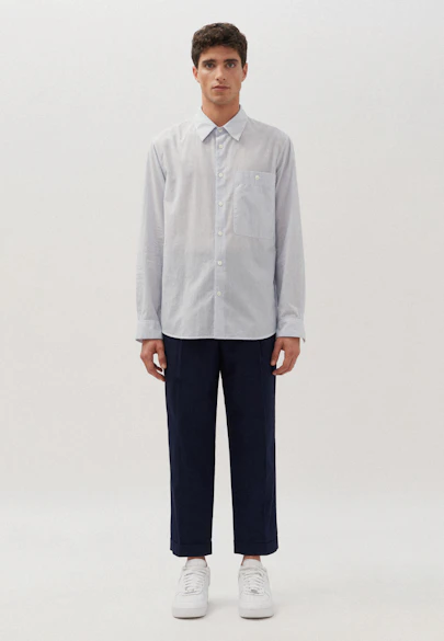 Regular Shirt Stripe in Medium Blue |  Seidensticker Onlineshop