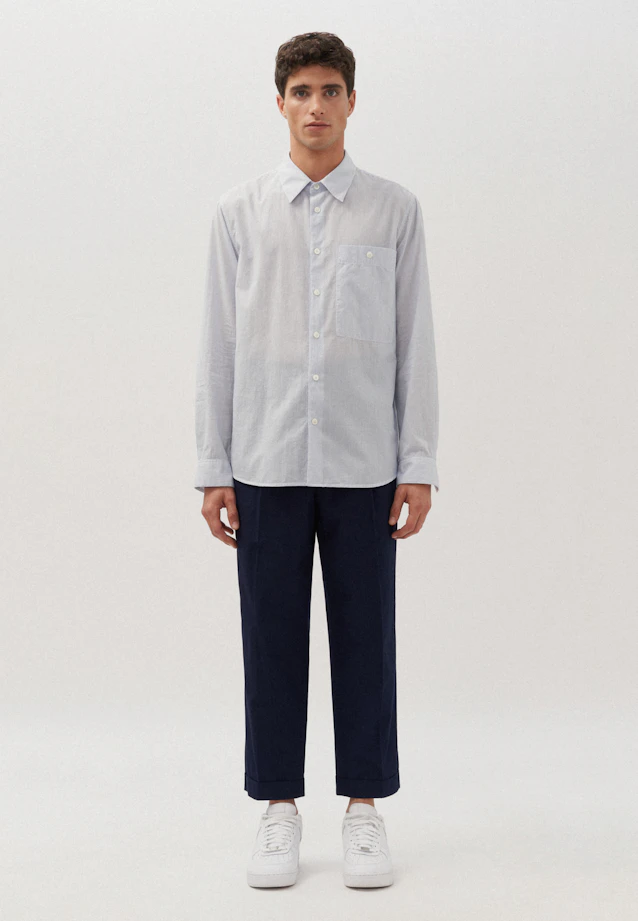 Regular Shirt Stripe in Medium Blue |  Seidensticker Onlineshop