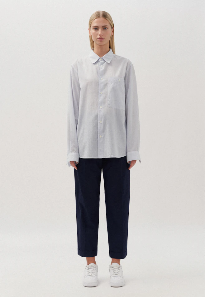 Regular Shirt Stripe in Medium Blue | Seidensticker online shop