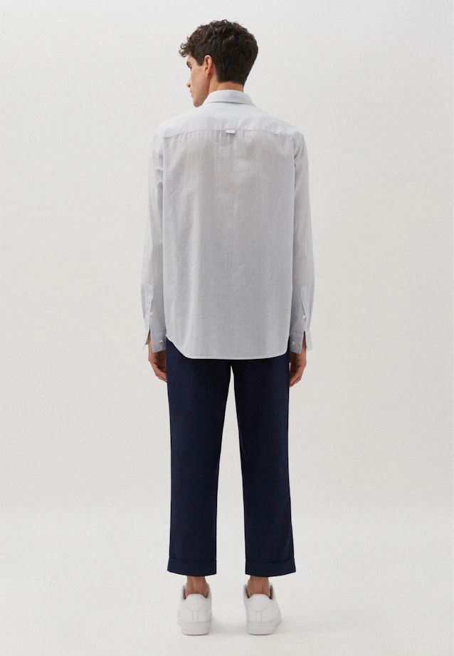 Regular Shirt Stripe in Medium Blue |  Seidensticker Onlineshop