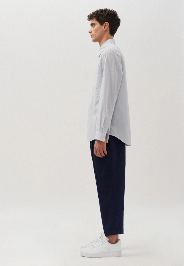 Regular Shirt Stripe in Medium Blue |  Seidensticker Onlineshop