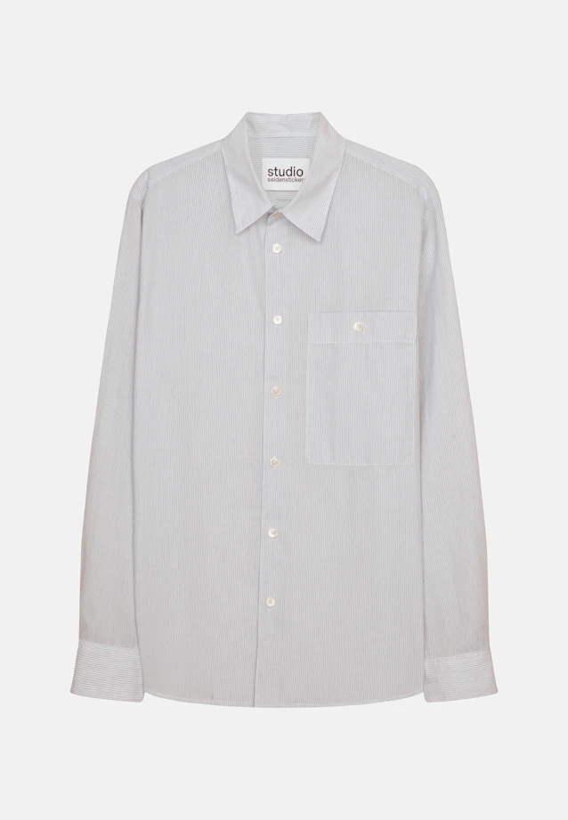 Regular Shirt Stripe in Medium Blue |  Seidensticker Onlineshop