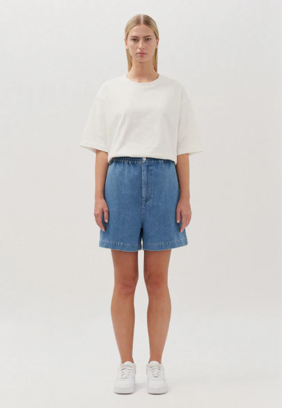 Regular Shorts Uni in Mittelblau |  Seidensticker Onlineshop
