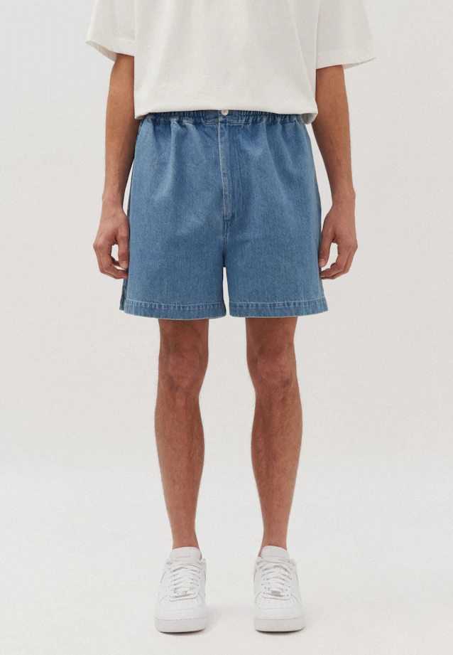 Regular Shorts Uni in Mittelblau |  Seidensticker Onlineshop