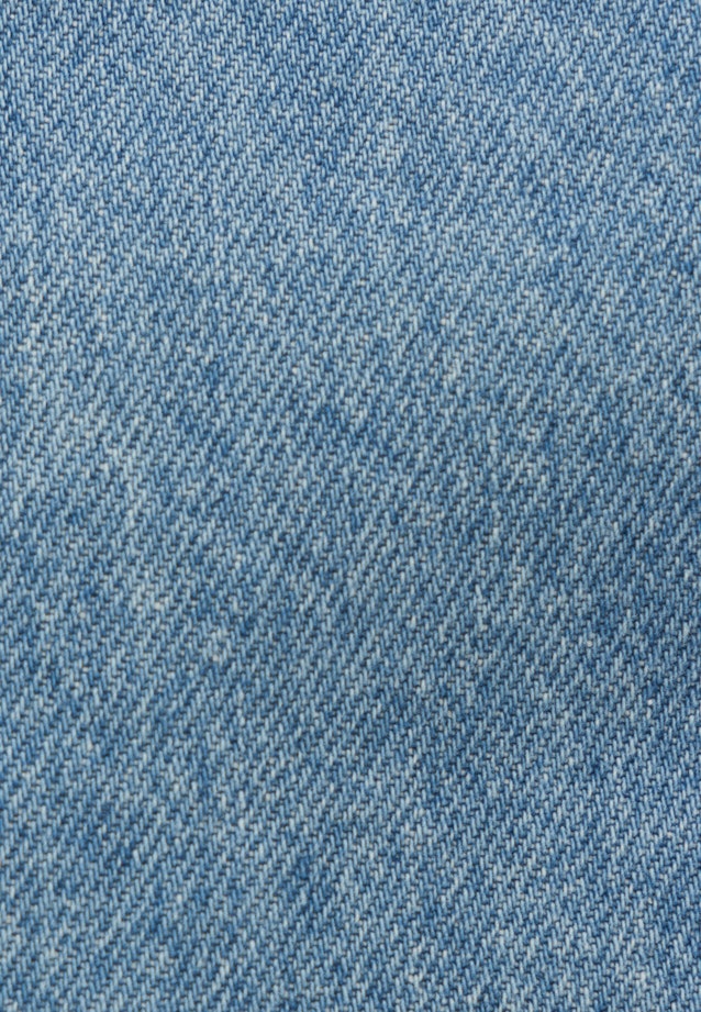 Shirt Regular in Middelmatig Blauw |  Seidensticker Onlineshop