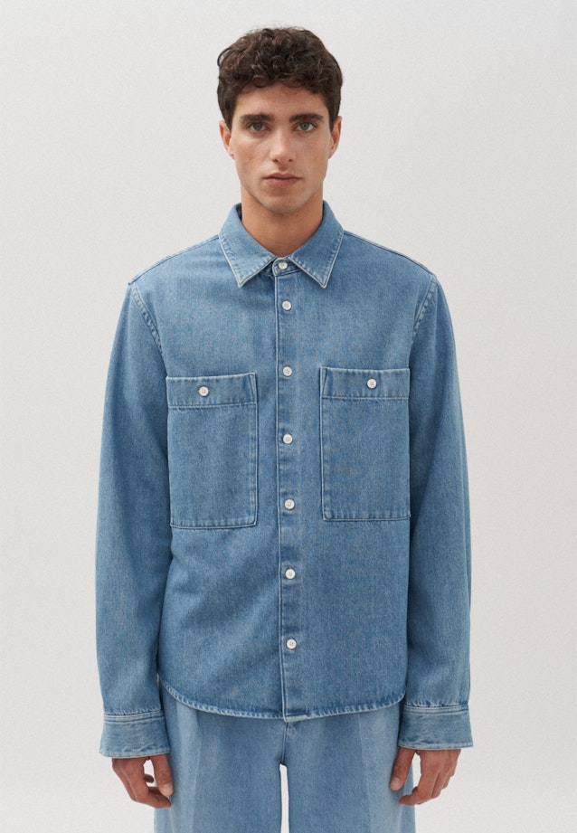 Shirt Regular in Medium Blue |  Seidensticker Onlineshop