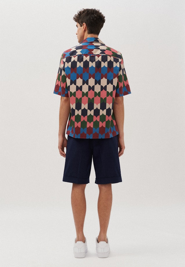 Resort shirt Regular in Middelmatig Blauw |  Seidensticker Onlineshop