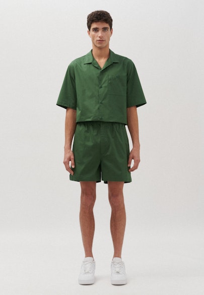Regular Shorts Uni in Grün |  Seidensticker Onlineshop