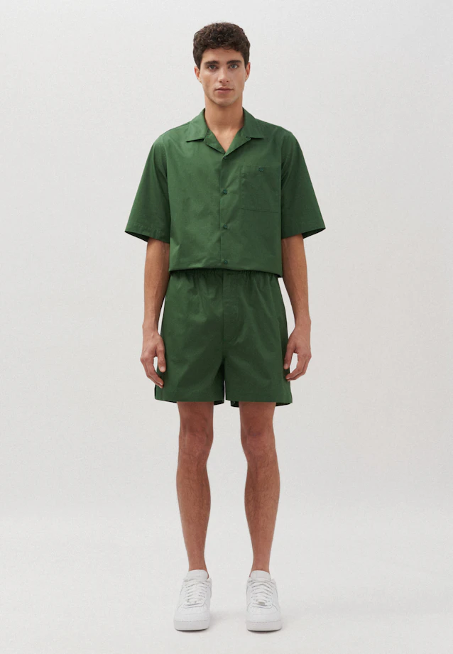 Regular Shorts Uni in Grün |  Seidensticker Onlineshop