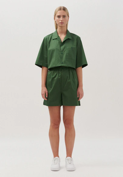 Regular Shorts Uni in Grün |  Seidensticker Onlineshop