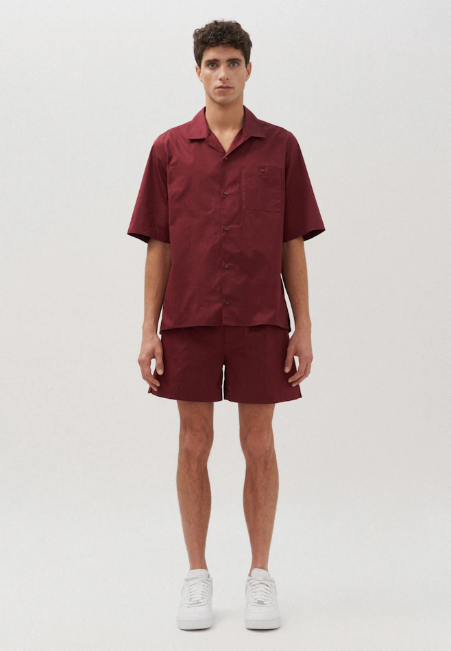 Regular Chemise resort Uni dans Rouge | Boutique en ligne Seidensticker