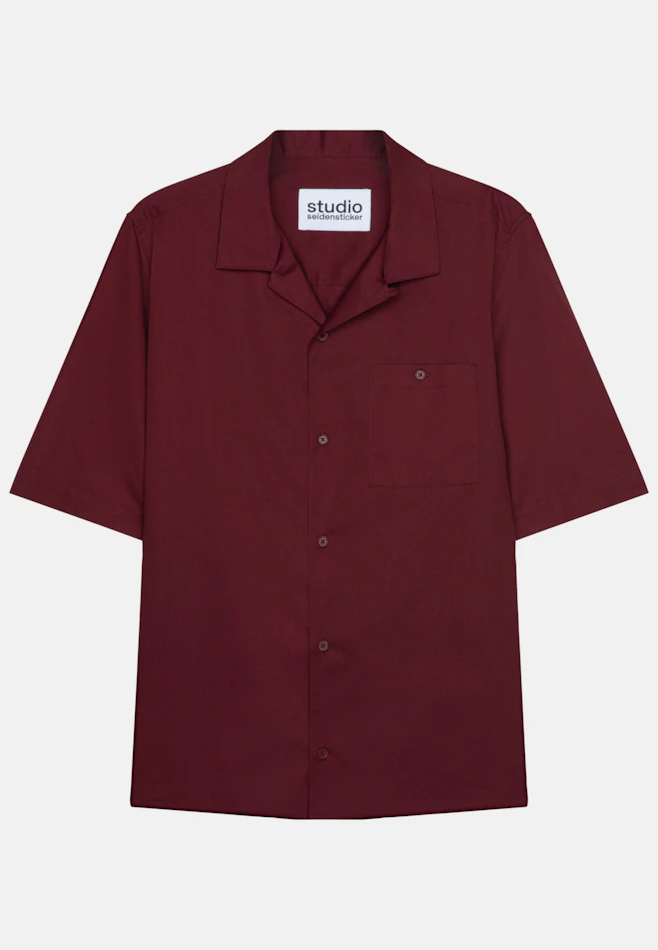 Regular Resort Hemd Uni in Rot | Seidensticker Onlineshop