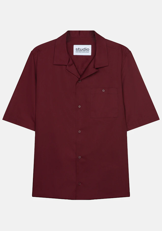 Regular Resort Hemd Uni in Rot | Seidensticker Onlineshop