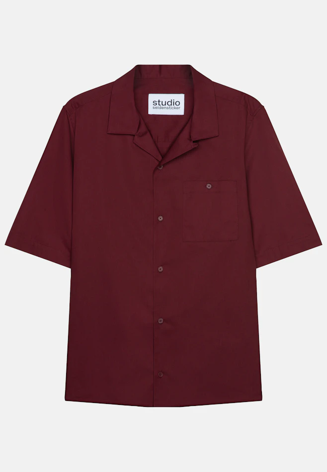 Regular Resort shirt Uni in Red | Seidensticker online shop